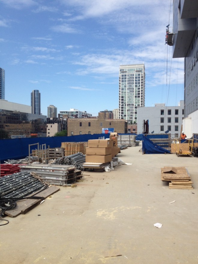 I|O Urban Roofscape during construction on June 26, 2013.