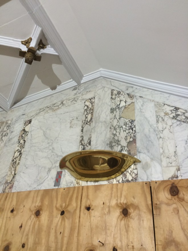 Original marble in our building, which will be restored during the building process.