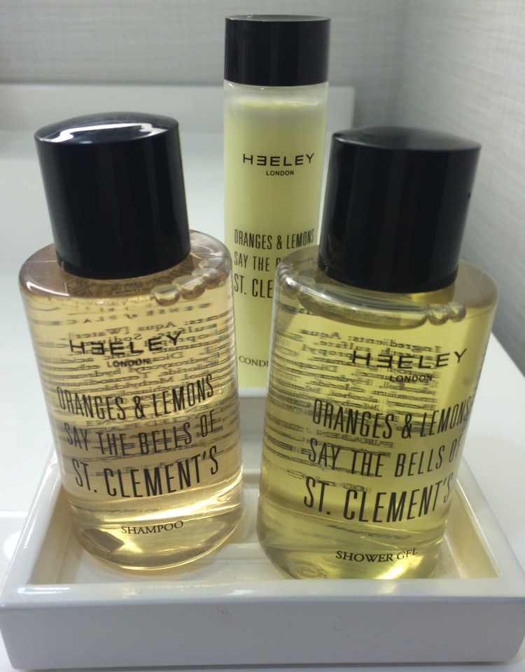 Our bathroom amenities and products will be personalized for The Godfrey Hotel Boston.