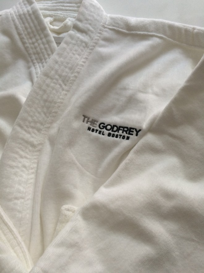 The brand of robes we will have in our guest rooms is Frette - a luxury line out of Italy.